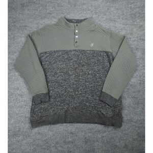 Hooey Sweatshirt Mens XL Snap Pullover Pockets Quilted Sweater Colorblock Golf *